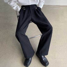 Load image into Gallery viewer, Drape Casual High-Rise Straight Suit Pants