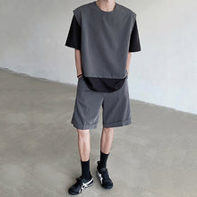 Load image into Gallery viewer, Fake Two Piece Knitted Contrast Color Two Piece Set