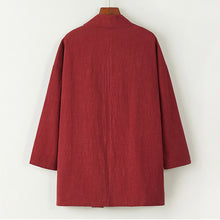 Load image into Gallery viewer, Loose cardigan cotton and linen Coat