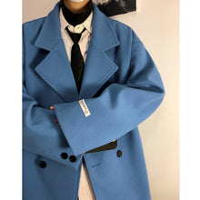Load image into Gallery viewer, Double-breasted Loose Woolen Jacket
