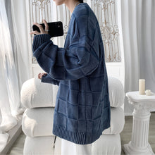 Load image into Gallery viewer, Washed Distressed Vintage Plaid Sweater