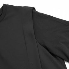 Load image into Gallery viewer, Draped Hem Pleated Patchwork T-shirt