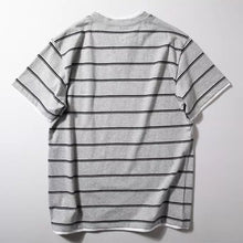 Load image into Gallery viewer, Loose-fitting Casual Two-piece Color-blocked Striped T-shirt