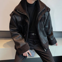 Load image into Gallery viewer, Loose Double-layer Collar Warm Fur Coat