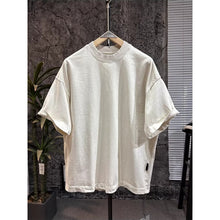 Load image into Gallery viewer, 420g Cotton Drop-Shoulder Frayed Edge T-shirt