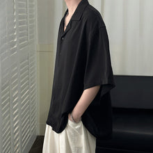 Load image into Gallery viewer, Cuban Collar Ice Silk Loose Casual Shirt