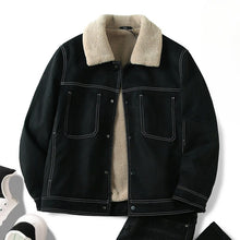 Load image into Gallery viewer, Suede Vintage Plus Velvet Warm Jacket