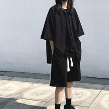 Load image into Gallery viewer, Summer Black Loose Casual Shorts