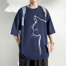 Load image into Gallery viewer, Cat print short-sleeve T-shirt