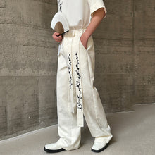Load image into Gallery viewer, Embroidered Dark Pattern Casual Wide-leg Pants