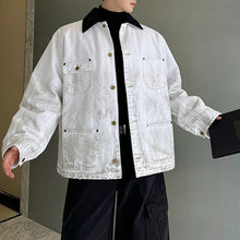 Load image into Gallery viewer, Washed Cotton Distressed Canvas Jacket