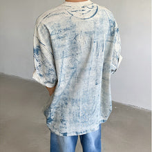 Load image into Gallery viewer, Tie-dyed Straight Shoulder T-shirt