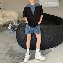 Load image into Gallery viewer, Denim Patchwork Big Pocket Suit