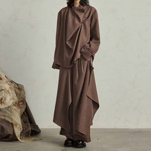 Load image into Gallery viewer, Loose Buttoned Irregular Wide-leg Pants