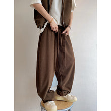 Load image into Gallery viewer, Retro Corduroy Ribbon Curved Pants