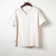 Load image into Gallery viewer, Retro Cotton Linen Button-down Shirt