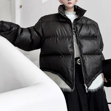 Load image into Gallery viewer, Hem Stitching Sweater Thick Down Jacket