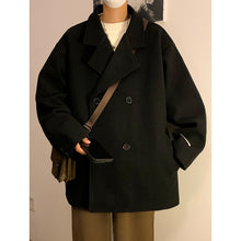 Load image into Gallery viewer, Double-breasted Loose Woolen Jacket