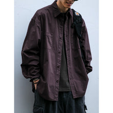 Load image into Gallery viewer, Japanese Retro Textured Long-sleeved Shirt