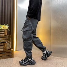 Load image into Gallery viewer, Plush Multi-pocket Cuffed Cargo Casual Pants