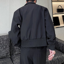 Load image into Gallery viewer, Zip-up Slim-fit Lapel Jacket