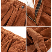 Load image into Gallery viewer, Japanese Retro Loose Wide-leg Corduroy Pants