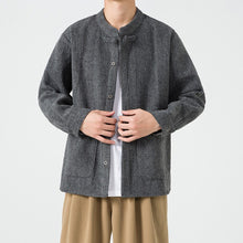 Load image into Gallery viewer, Stand Collar Retro Loose Casual Shirt