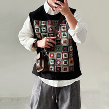 Load image into Gallery viewer, 【Weaving Kaleidoscope】Loose Patchwork Pullover Vest