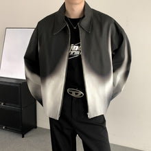 Load image into Gallery viewer, Black and White Flame Loose Silhouette Short Jacket