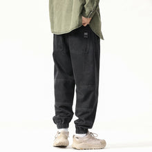 Load image into Gallery viewer, Heavyweight Loose Washed Denim Cargo Jogger Pants