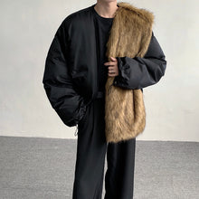 Load image into Gallery viewer, American Retro Detachable Scarf Cotton Jacket