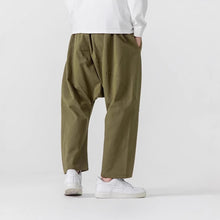 Load image into Gallery viewer, Retro Low Crotch Casual Loose Straight Wide Leg Pants