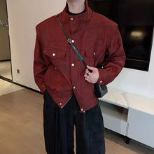 Load image into Gallery viewer, Stand Collar Fake Two Piece Tie Dye Jacket