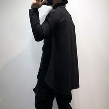 Load image into Gallery viewer, Loose Slit High Collar Slit Sweatshirt