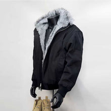 Load image into Gallery viewer, Vintage Faux Fur Collar Hooded Short Jacket
