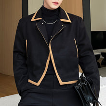 Load image into Gallery viewer, Retro Color-blocked Short Woolen Jacket