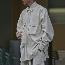 Load image into Gallery viewer, Japanese Loose Multi-pocket Shirt
