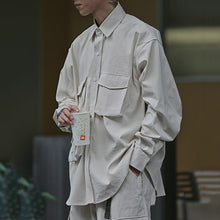 Load image into Gallery viewer, Japanese Loose Multi-pocket Shirt