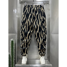 Load image into Gallery viewer, Striped Printed Cropped Harem Pants