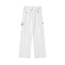 Load image into Gallery viewer, Waist Lapel Side Pockets Buttons Trousers