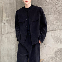 Load image into Gallery viewer, Collarless Suit Jacket Wide-leg Trousers Two-piece Suit