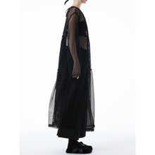 Load image into Gallery viewer, Women's Elegant Sheer Mesh Midi Dress
