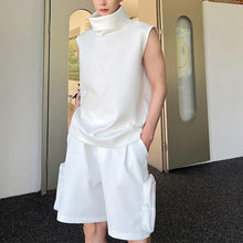Load image into Gallery viewer, Pile Neck Sleeveless Vest Tops