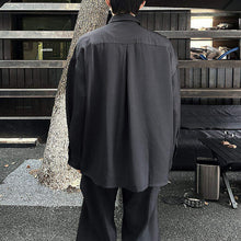 Load image into Gallery viewer, Dark Night Flower Long Sleeve Vintage Shirt