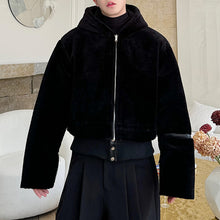 Load image into Gallery viewer, Detachable Reversible Faux Mink PU Leather Jacket