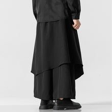 Load image into Gallery viewer, Fake Two Piece Loose Irregular Culottes Harem Pants