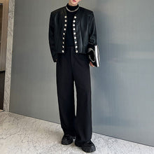 Load image into Gallery viewer, V-neck Cardigan PU Leather Jacket