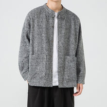 Load image into Gallery viewer, Stand Collar Retro Loose Casual Shirt