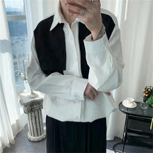 Load image into Gallery viewer, Fake Two-piece Long-sleeved Shirt