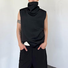 Load image into Gallery viewer, Pile Neck Sleeveless Vest Tops